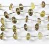 Natural Bi Color Lemon Quartz Faceted Beads Strand Length is 7 Inches and Size 12mm Approx. 